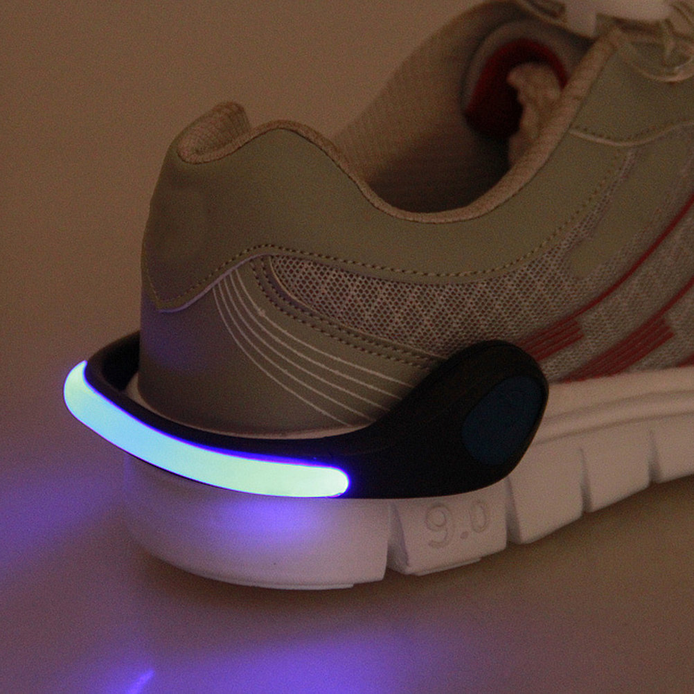 2Pcs LED Flash Shoe Light Clip - đánh giá và giá Running Gear For Night